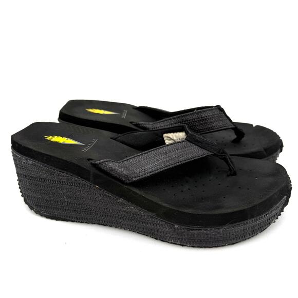 Volatile Shoes - Volatile Island Platform Wedge Thong Flip Flop Sandals Size 7